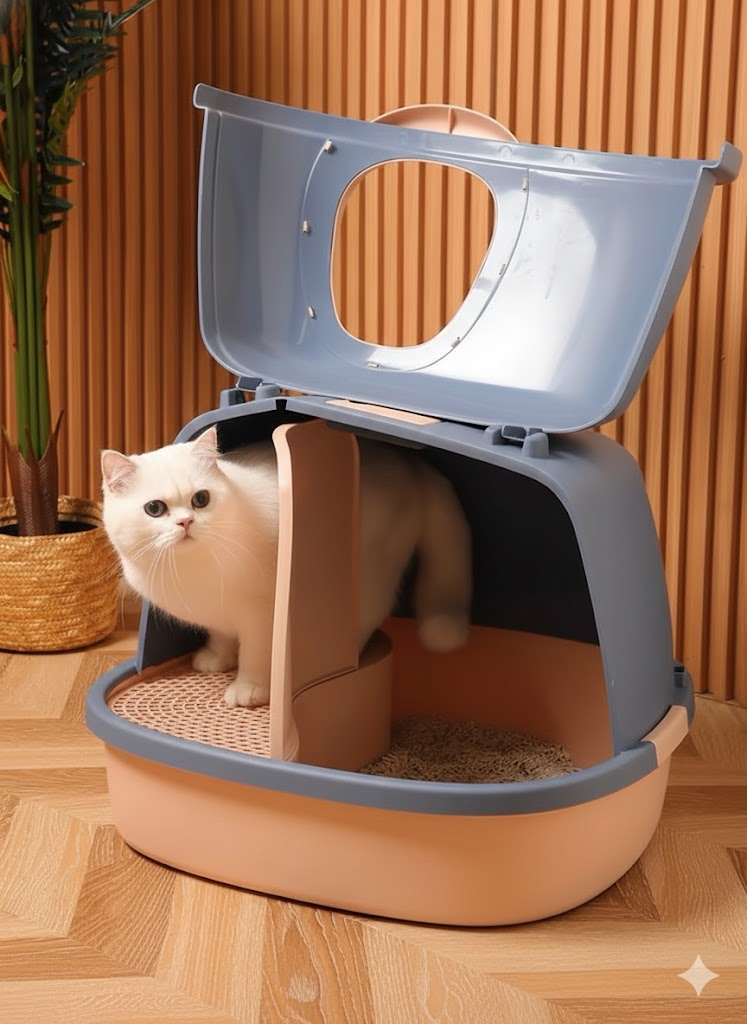 超大空間封閉式防外濺 - 白貓實拍